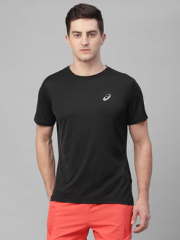 ASICS - Silver Ss Black Casual T-Shirt
