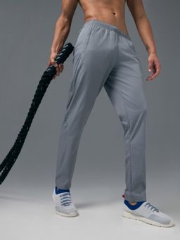 Technosport - Lytra Men's Grey Solid Slim Fit Sports Track Pant