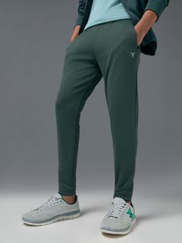 Technosport - Men's Green Slim Fit Sports Track Pant