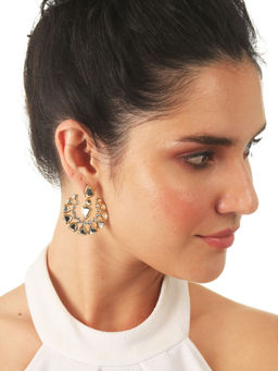 Isharya - Inayat Shiering Mirror Drop Earrings In 18K Gold Plated