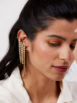 Isharya - Ada Cz Cocktail Earrings In 18K Gold Plated