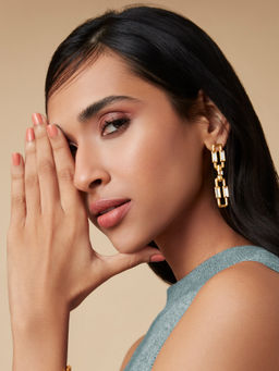 Isharya - Link In Earrings In 18K Gold Plated