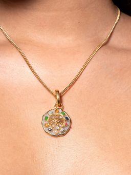 Isharya - Gemini Zodiac Charm In 18KT Gold Plating