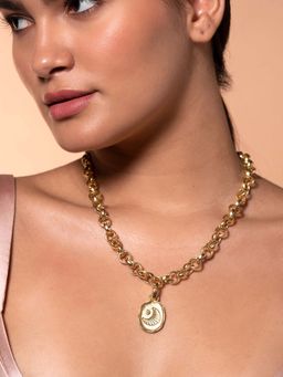 Isharya - Luna Charm In 18KT Gold Plating