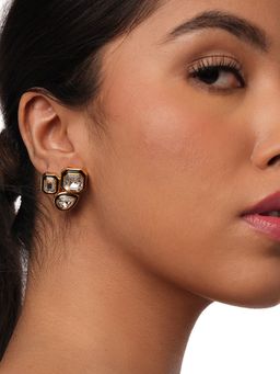 Isharya - Bougie Trio Studs In 18Kt Gold Plated