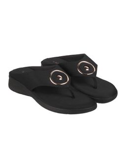 LAZERA SHOES - Black Ultimate Comfort Casual Round Toe Sandals
