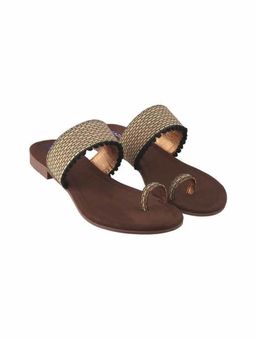 LAZERA SHOES - Gold Effortless Everyday Casual One Toe Flats