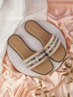 LAZERA SHOES - Beige Effortless Everyday Casual Round Toe Flats