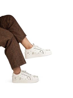 RETTROSE - The Nova White Luxury Embellished Trainer