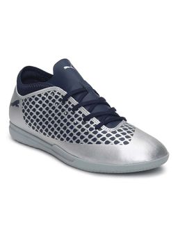 Puma - Kids Silver FUTURE 2.4 Youth Indoor Turf Football Shoes