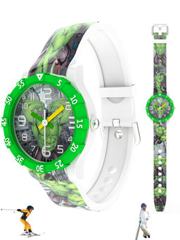 Spiky - Green Disney Hulk Analog Watch (3-4 Years)