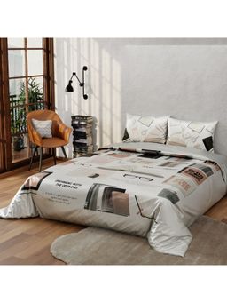 QuirkLoom - Off White Room Double Bed Comforter