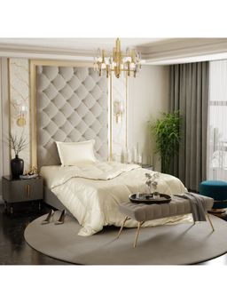 Stoa Paris - Date Night Ivory Satin Single Comforter