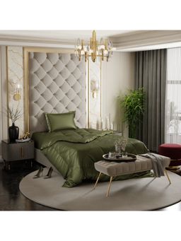 Stoa Paris - Date Night Olive Oasis Satin Single Comforter