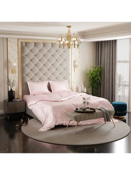Stoa Paris - Date Night Pink Satin Double Comforter