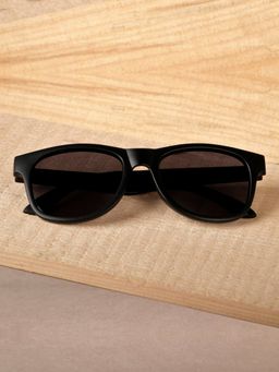 DukieKooky - Black & Black Wayfarer Sunglasses Uv Protection Lens-DKSG535B (4-7 Years)