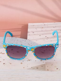 DukieKooky - Unisex Blue & Black Uv Protected Wayfarer Sunglasses -DKSG542F (4-7 Years)