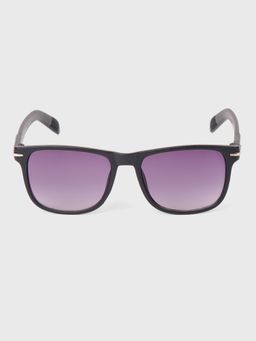 DukieKooky - Unisex Black & Black Uv Protected Wayfarer Sunglasses -DKSG547A (4-7 Years)