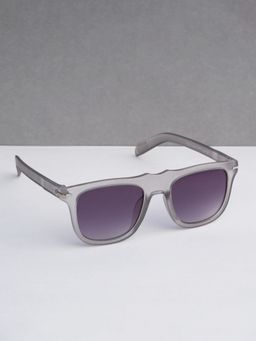 DukieKooky - Unisex Grey & Black Uv Protected Square Sunglasses -DKSG549D (4-7 Years)