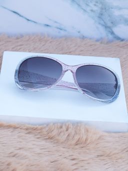 DukieKooky - Unisex Pink & Black Uv Protected Oval Sunglasses -DKSG563C (4-7 Years)