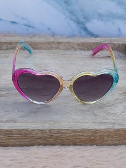 DukieKooky - Unisex Yellow & Black Uv Protected Cat-Eye Sunglasses -DKSG566B (4-7 Years)