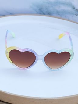 DukieKooky - Unisex Purple & Brown Uv Protected Cat-Eye Sunglasses -DKSG566F (4-7 Years)