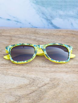 DukieKooky - Unisex Yellow & Grey Uv Protected Wayfarer Sunglasses -DKSG569A (4-7 Years)