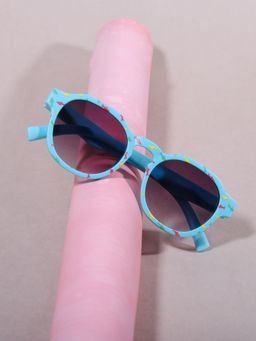 DukieKooky - Unisex Blue & Black Uv Protected Wayfarer Sunglasses -DKSG570D (4-7 Years)