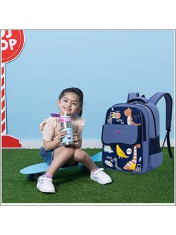 Tinytot - Navy Blue 22 Litre School Backpack For Kids (3-12 Years)