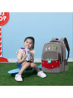 Tinytot - Grey 22 Litre School Backpack For Kids (3-12 Years)