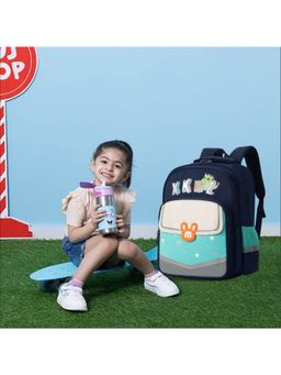 Tinytot - Navy Blue 22 Litre School Backpack For Kids (3-12 Years)