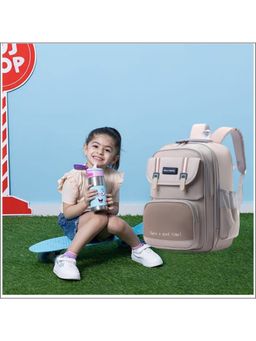 Tinytot - Grey 22 Litre School Backpack For Kids (3-12 Years)