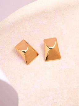 Palmonas - Golden Vault Studs for Women