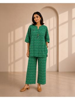 Vaaya - The Fern Green Kurta with Pant