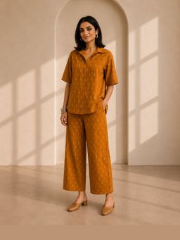 Vaaya - The Amber Mustard Shirt with Pant