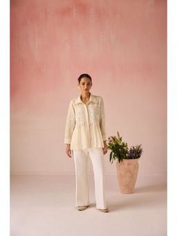 Pooja Singhal - Cream Bahaara Co-Ord Set