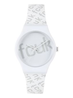 FCUK - White Analog Watch For Unisex - FC171W