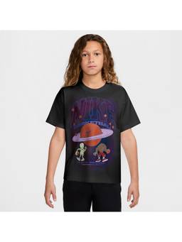 Nike - Sportswear Youth Kids Black Graphic Basketball T-Shirt