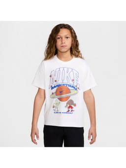 Nike - Sportswear Youth Kids White Graphic Basketball T-Shirt