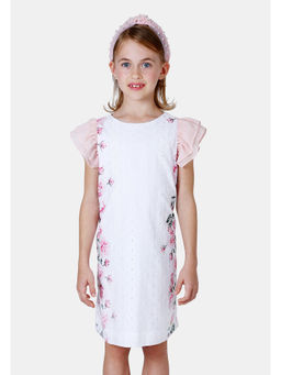 One Friday - White Round Neck Dress