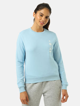 CULT - Blue Sweatshirt for Women with Slit Pocket