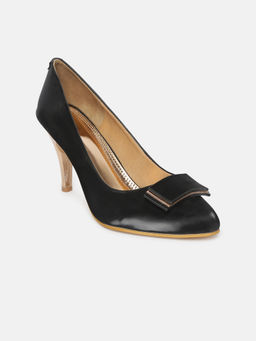 Marc Loire - Women Black Solid Casual Pump Heels