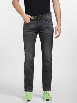 Jack & Jones - Dark Blue Low Rise Distressed Regular Fit Jeans