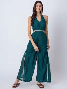 Moomaya - Solid Wide Leg Jumpsuit
