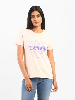 Levi's - Womens Pink Crew Neck T-Shirt (XS)