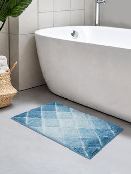 OBSESSIONS - Teal Anti-Skid TPR Backing Polyester Bath Mat