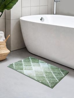 OBSESSIONS - Green Anti-Skid TPR Backing Polyester Bath Mat
