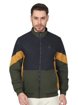 Cantabil - Men Solid Navy Blue Casual Reversible Jacket