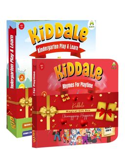 Kiddale - 2-Pack Interactive Sound Books for Kids | Play N Learn Rhymes & Activity Book