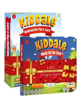Kiddale - 2-Pack Interactive Sound Books | Play N Learn & Music on The Farm